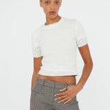 Christopher Esber - Sheer Ribbed Overlay Loophole Tee