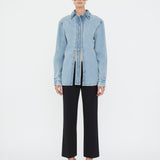 Christopher Esber - Denim Floating Tab Shirt