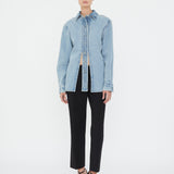Christopher Esber - Denim Floating Tab Shirt