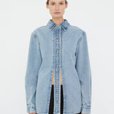 Christopher Esber - Denim Floating Tab Shirt