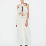 Christopher Esber - Latticed Lace Drape Torrent Dress