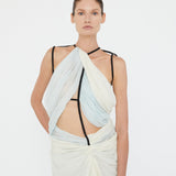 Christopher Esber - Latticed Lace Drape Torrent Dress
