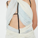 Christopher Esber - Latticed Lace Drape Torrent Dress