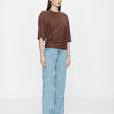 Christopher Esber - Shibari Jersey Ruche Tee
