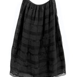Ciao Lucia - Safira Black Georgette Silk Skirt