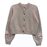 Ciao Lucia - Liane Oatmeal Alpaca Cardigan