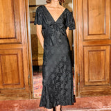 Ciao Lucia - Brunello Black Jacquard Dress