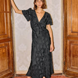 Ciao Lucia - Brunello Black Jacquard Dress