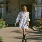 Ciao Lucia - Tania White Cotton Poplin Dress