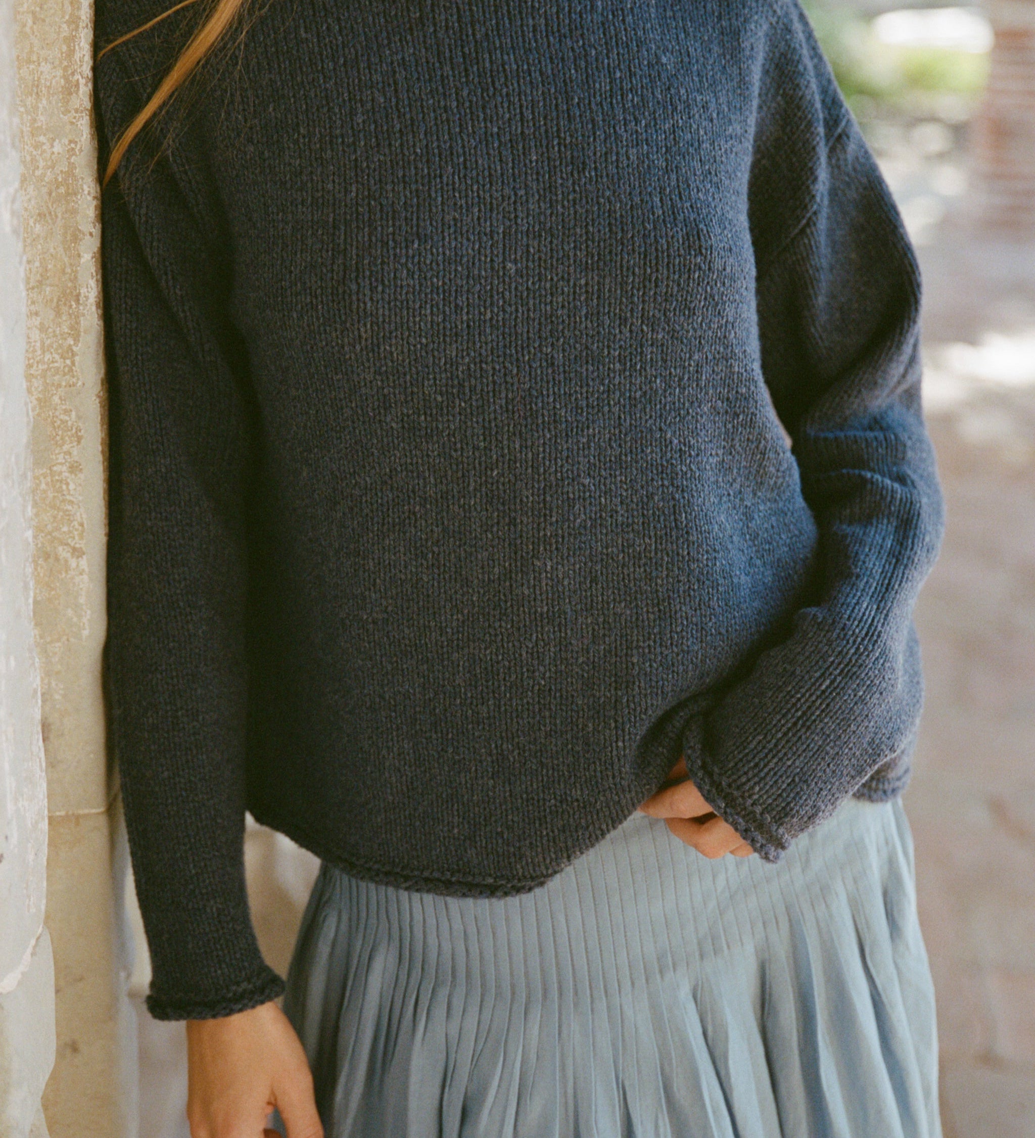 Ciao Lucia - Sadie Merino Wool Pullover Navy