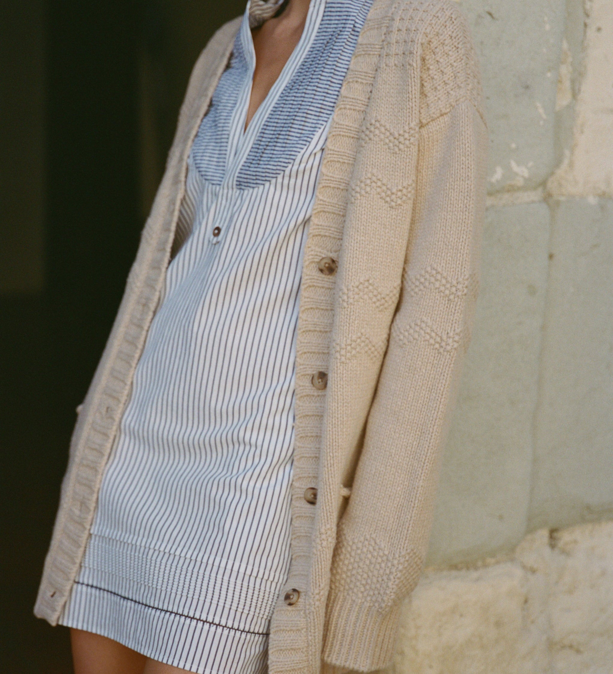 Ciao Lucia - Marlyne Wheat Wool Cardigan
