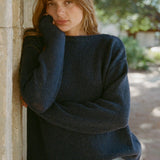 Ciao Lucia - Sadie Merino Wool Pullover Navy