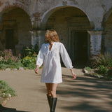 Ciao Lucia - Tania White Cotton Poplin Dress