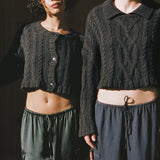 Ciao Lucia - Berta Charcoal Cardigan