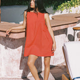 Ciao Lucia - Pavo Clay Cotton Dress