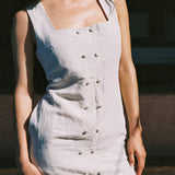 Ciao Lucia - Virginie Oatmeal Linen Dress