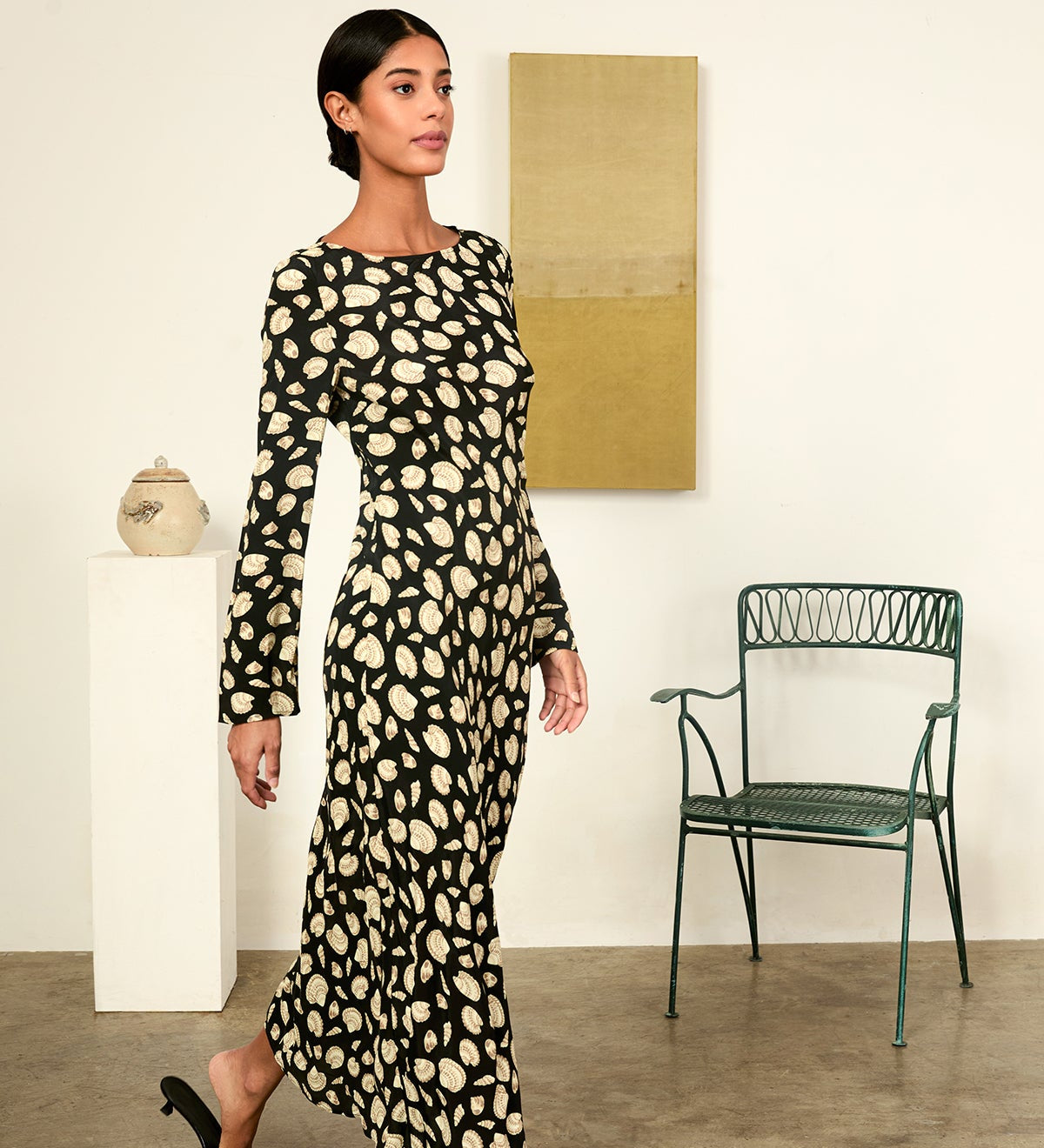 Ciao Lucia - Gaia Long Sleeve Midi Dress