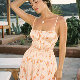 Ciao Lucia - Maia Bouquet Print Satin Dress