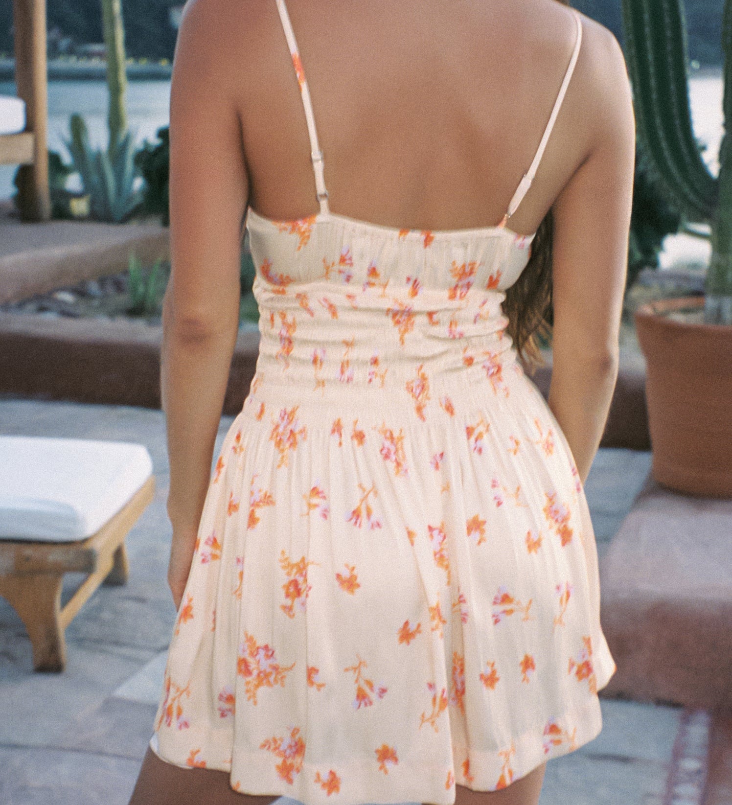 Ciao Lucia - Maia Bouquet Print Satin Dress
