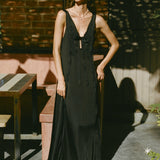 Ciao Lucia - Serena Black Cupro Dress