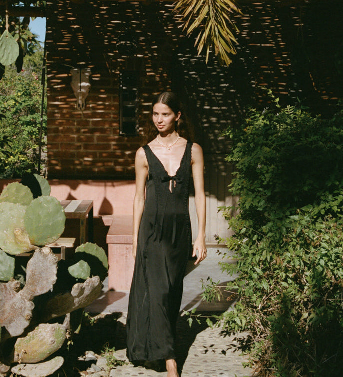 Ciao Lucia - Serena Black Cupro Dress