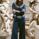Ciao Lucia - Joa Navy Cotton Top