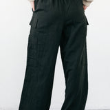 Ciao Lucia - Marceau Black Linen Pant