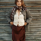 DÔEN - CLARKE CARDIGAN -- OATMEAL OLYMPIA FAIR ISLE