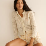 DÔEN - CLAUDIE CARDIGAN -- IVORY