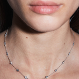Dorsey - CLEMENCE NECKLACE IN 1.50CTS MOISSANITE, STERLING SILVER