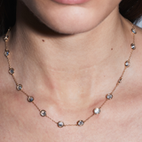 Dorsey - CLEMENCE NECKLACE IN 7.50CTS MOISSANITE, STERLING SILVER