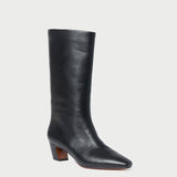 Loeffler Randall - Cleo Black Leather Mid-Calf Boot