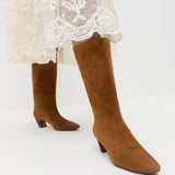 Loeffler Randall - Cleo Cacao Suede Mid-Calf Boot
