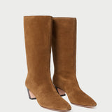 Loeffler Randall - Cleo Cacao Suede Mid-Calf Boot