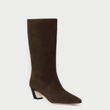 Loeffler Randall - Cleo Brown Suede Mid-Calf Boot