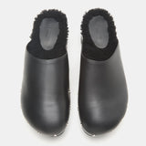 Le Monde Beryl - Clog / Black Leather Shearling