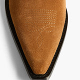 Khaite - Clive Ankle Boot in Caramel Suede