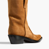 Khaite - Clive Ankle Boot in Caramel Suede