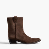 Khaite - Clive Ankle Boot in Ebano Suede