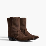 Khaite - Clive Ankle Boot in Ebano Suede