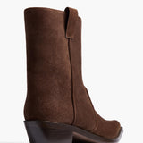 Khaite - Clive Ankle Boot in Ebano Suede
