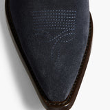 Khaite - Clive Ankle Boot in Midnight Navy Suede