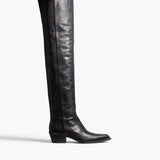 Khaite - Clive Over - the - Knee Flat Boot in Black Leather