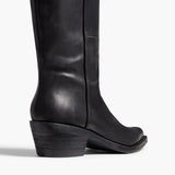 Khaite - Clive Over - the - Knee Flat Boot in Black Leather