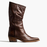 Khaite - Clive Boot in Dark Brown Leather