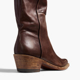 Khaite - Clive Boot in Dark Brown Leather
