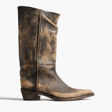Khaite - Clive Boot in Vintage Black Leather