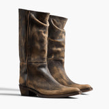 Khaite - Clive Boot in Vintage Black Leather