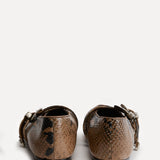 Le Monde Beryl - Classic Claudia / Fango Leather Snake Effect
