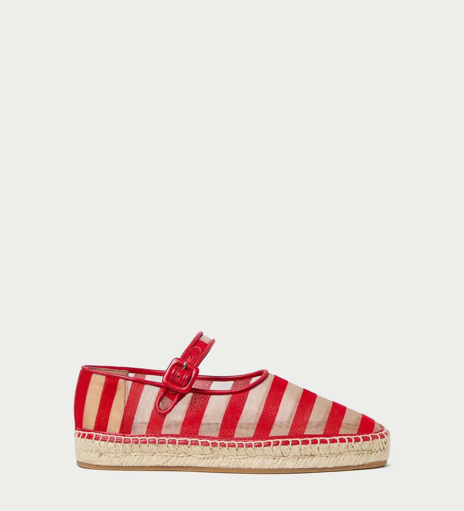 Loeffler Randall - Clover Red/Caramel Mesh Espadrille